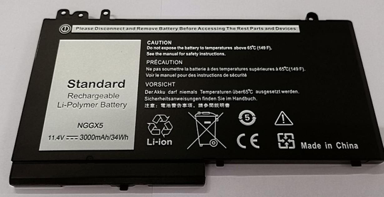 Laptop Battery For Dell  34,2wh 3cell Li-Pol 11,4v