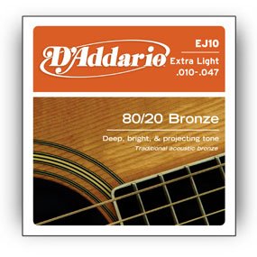 D'Addario Ej10 - Cuerdas Para Guitarra Acústica (10-47)