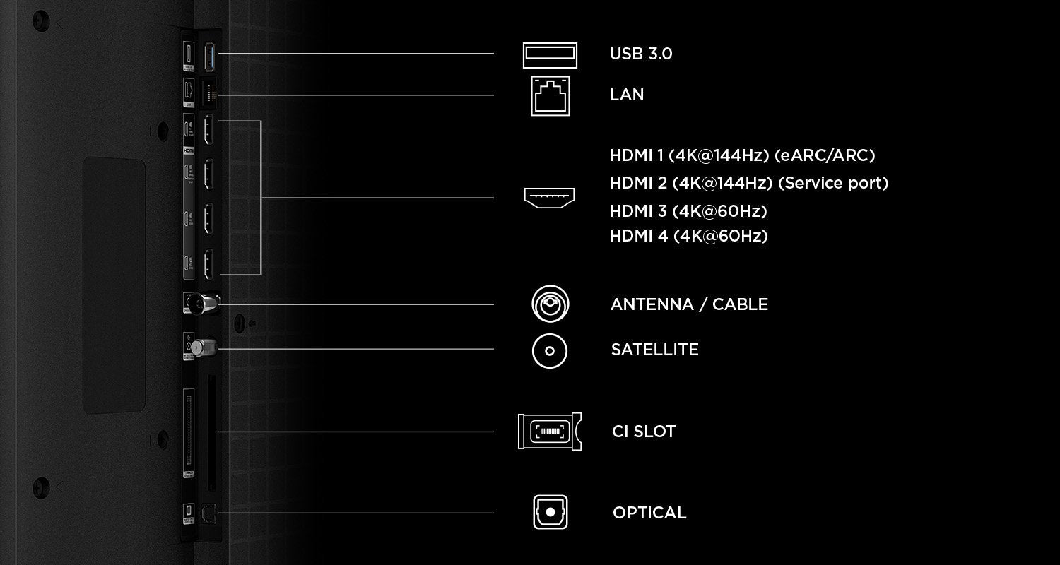 Televisor Tcl C7l 85c7l  85" 4k Ultra Hd Smart Tv Wifi Negro 2700 Cd / M²