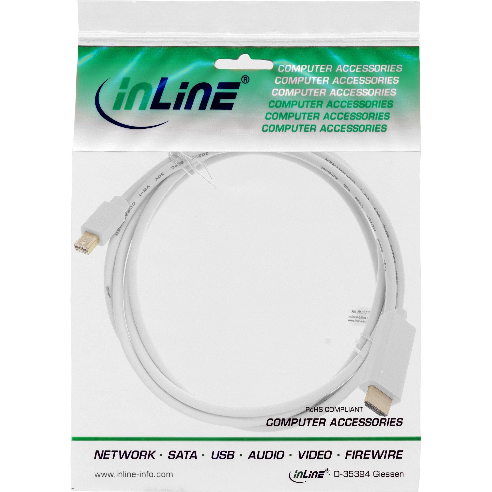Inline Mini Displayport A Hdmi 4k2k Con Cable De Audio De 1 M