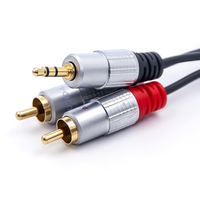 EAN 5901878523408 - Qoltec 52340 cable de audio 2 m 2 x RCA 3,5mm Negro imagen 3