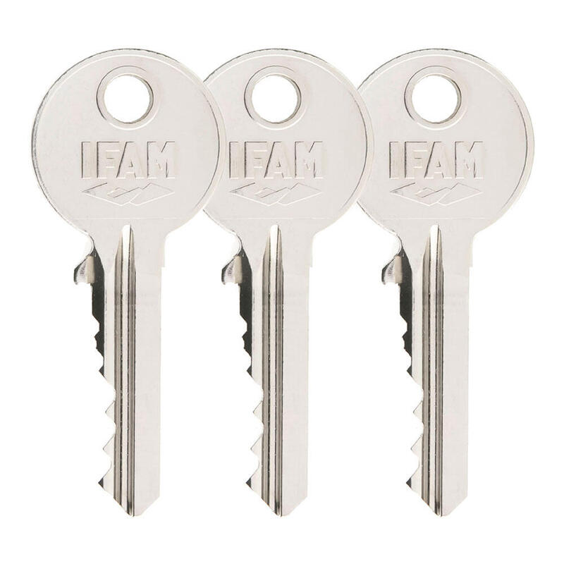 Cerrojo B5/50. Acabado Latonado. Con 3 Llaves De Serreta. Ifam