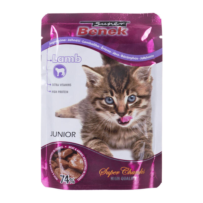 Certech Super Benek Cat Sachet Con Cordero En Salsa 100g