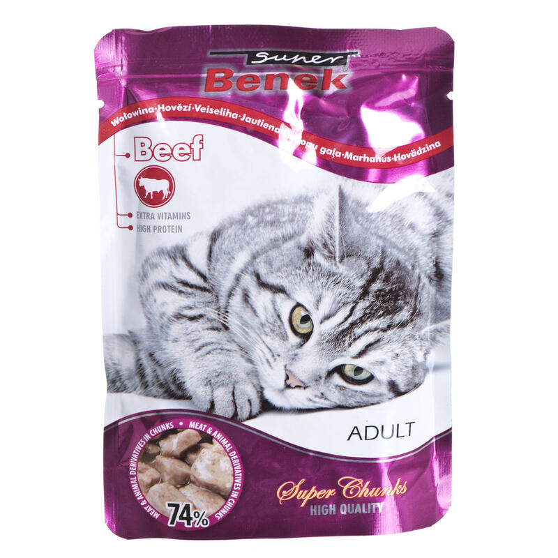 Certech Super Benek Cat Sachet Con Ternera En Salsa 100g