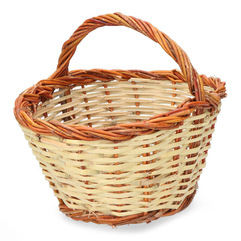 Cesta Caña 30x22x15cm Altura Con Asa 23cm Edm