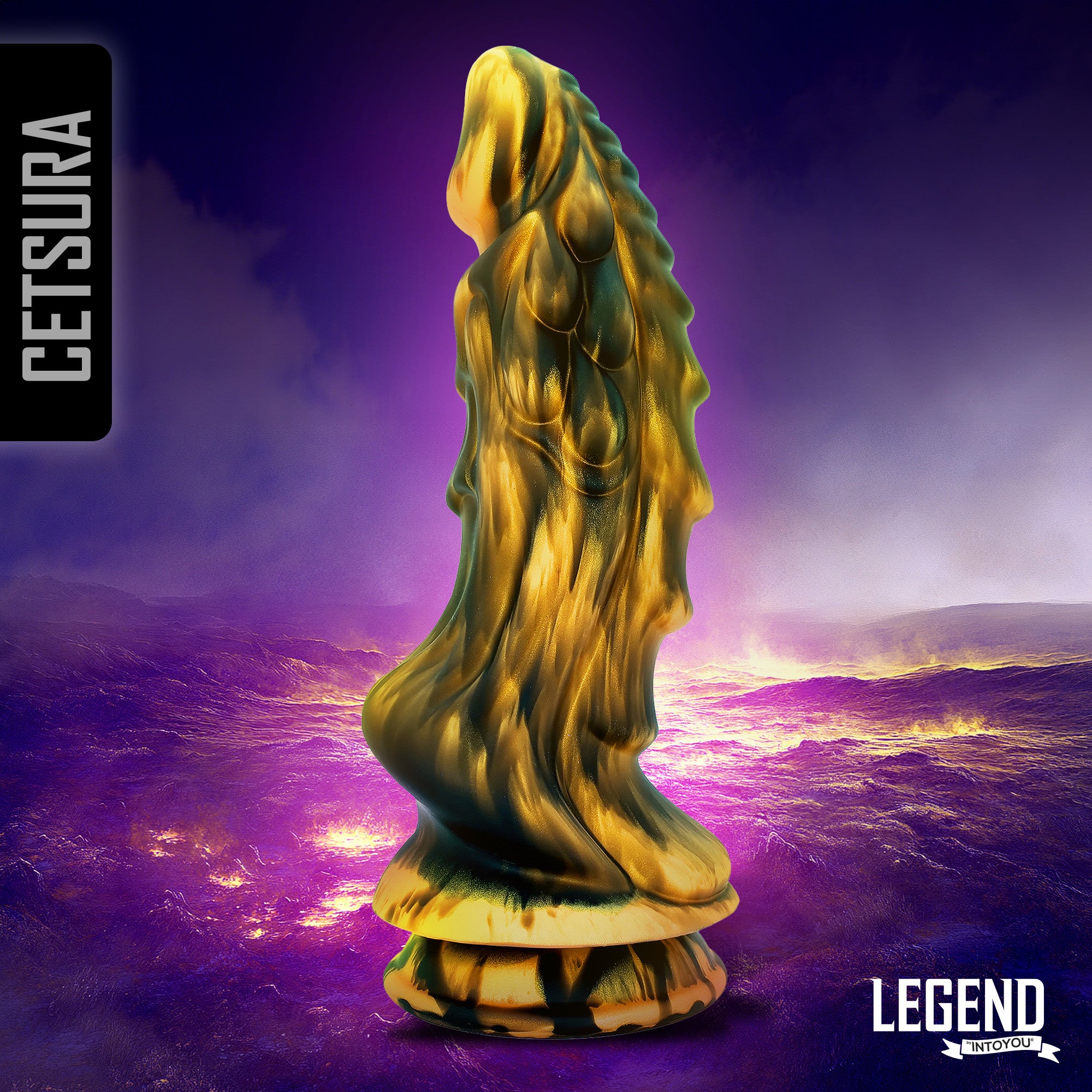 Cetsura Dildo Dragon Silicona Líquida 27 Cm