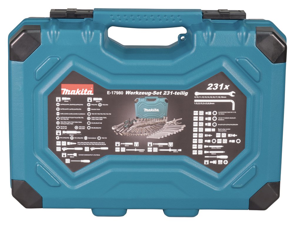EAN 0088381796101 - Makita E-17980 juego de herramientas mecanicas 231 herramientas imagen 5