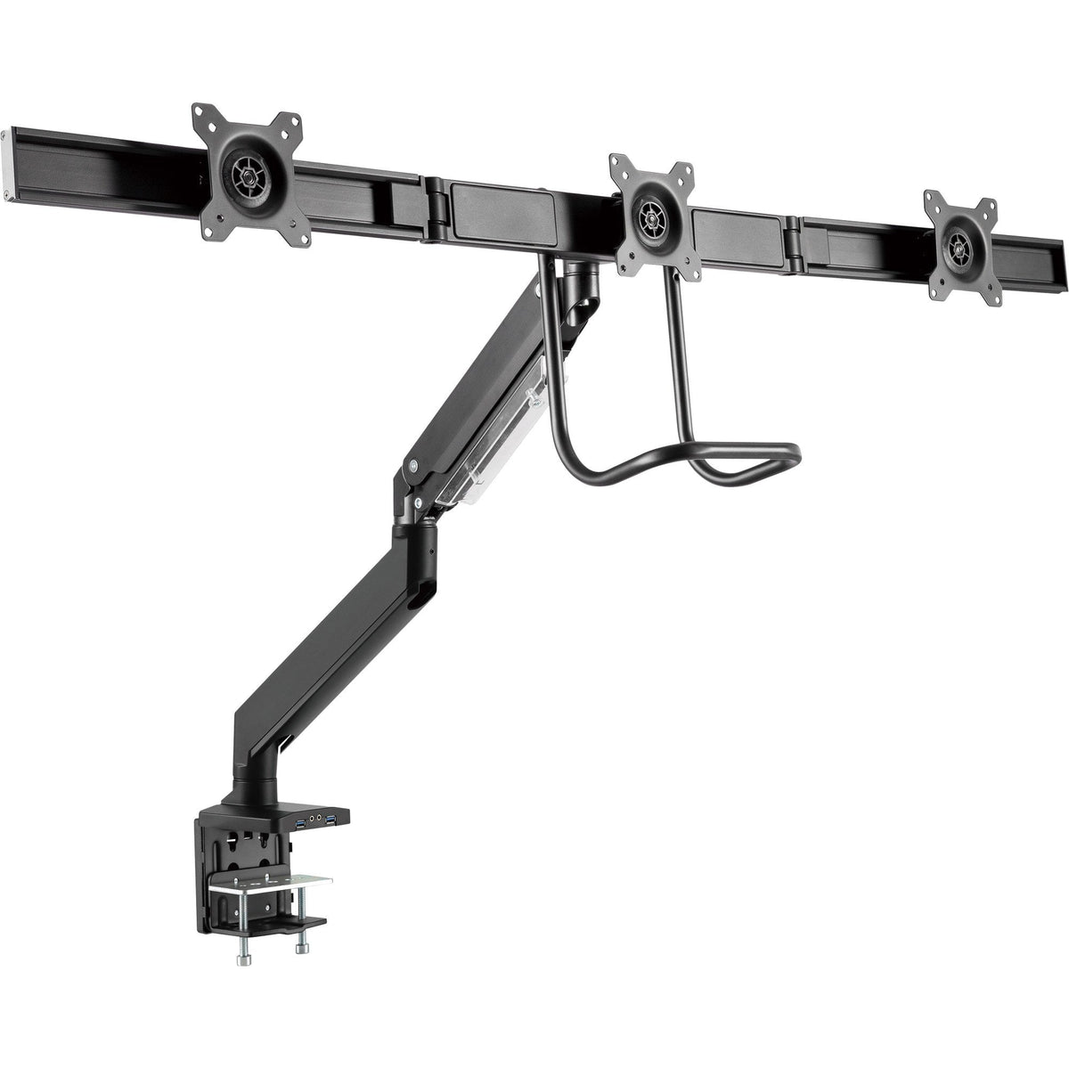 Soporte De Escritorio Inline Con Elevador Y Usb 3.0, Móvil, Para 3 Pantallas De Hasta 27" Máx. 3x6kg