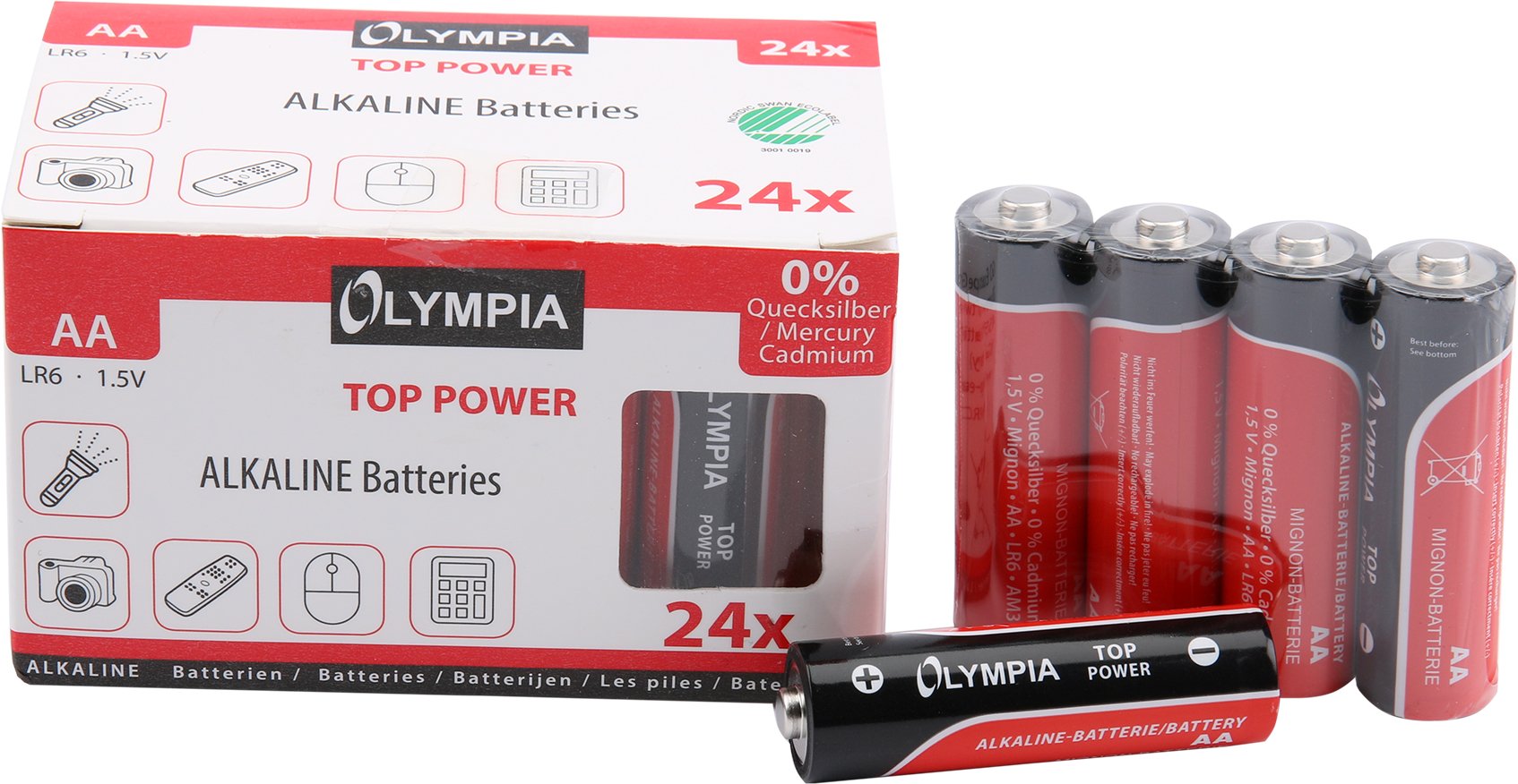 Pilas Alcalinas Aa Olympia Pack De 24