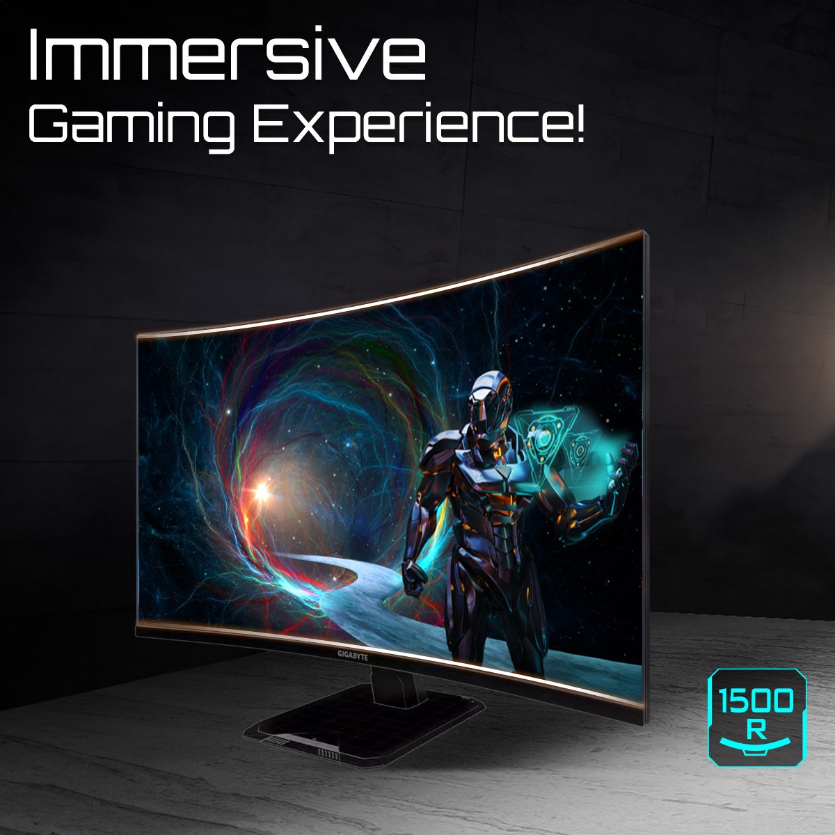 Monitor Gaming Gigabyte  31.5"  Gs32qca Ek