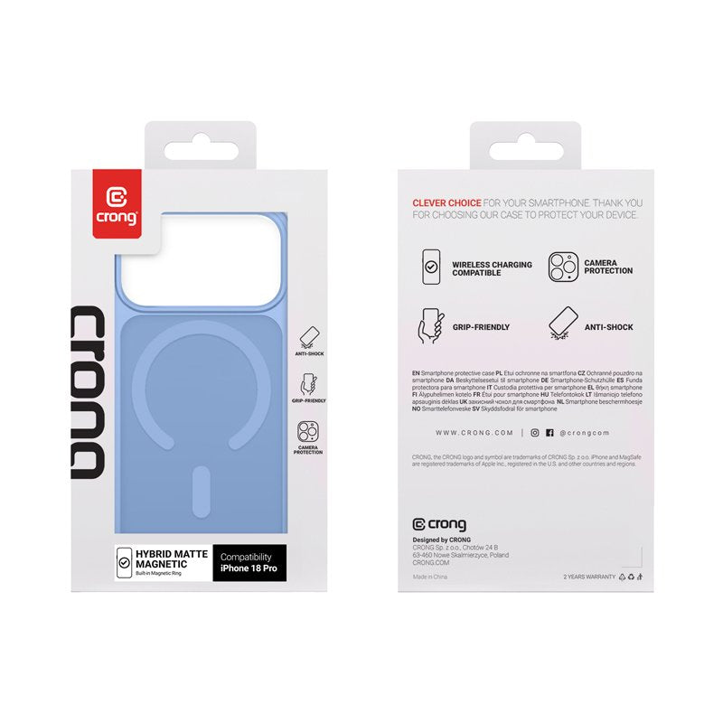 Etui Matte Magnetic Magsafe Iphone 18 Pro / 17 Pro Azul