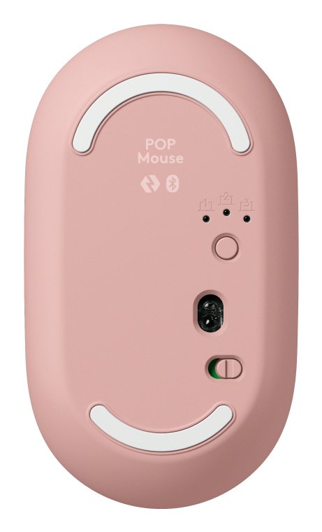 Teclado Ingles + Ratón Logitech Pop Icon Universal Bluetooth Qwerty Internacional De Ee.Uu. Rosa, Blanco