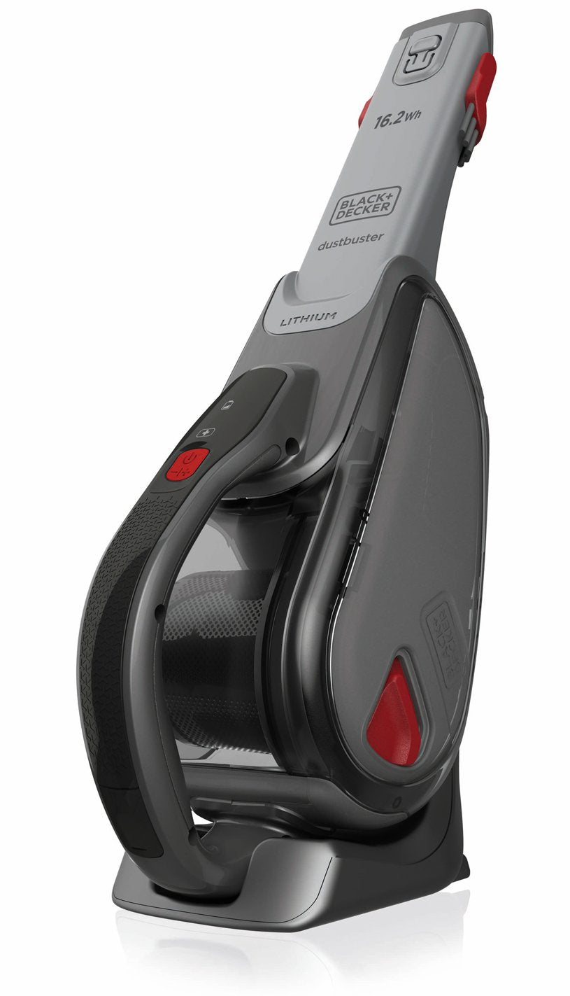 EAN 5035048654866 - Black & Decker DVJ315B aspiradora de mano Rojo, Titanio Sin bolsa imagen 1