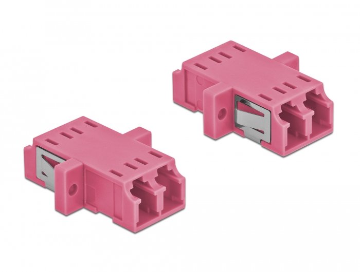 Lwl Kupplung Lc Duplex Buchse Zu Lc Duplex Buchse Multimode 2 Stück Violett