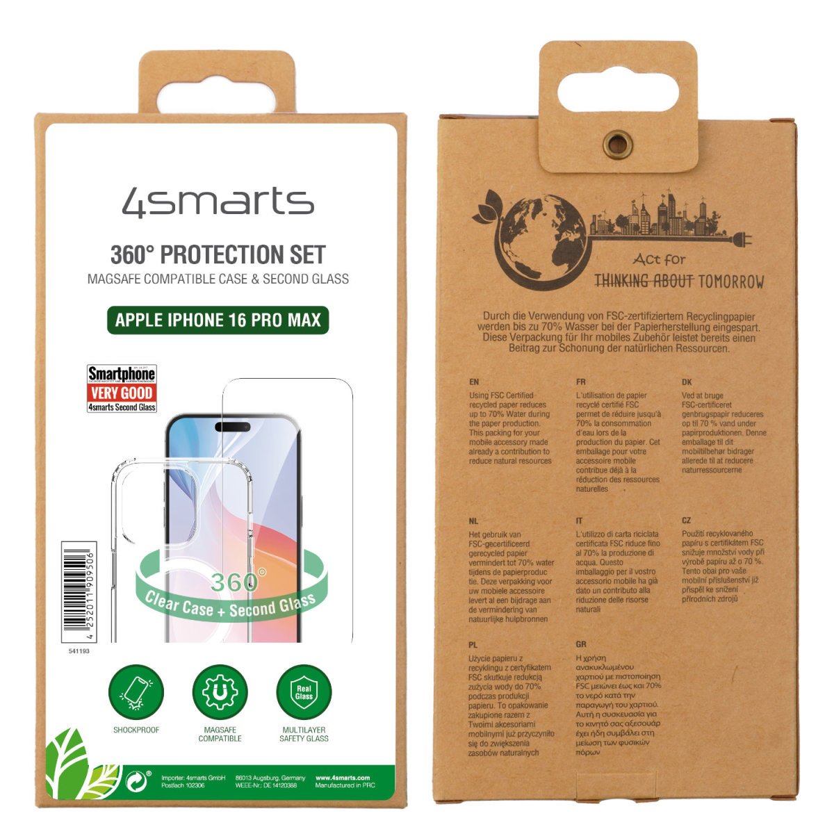 EAN 4252011909506 - 4smarts 541193 protector de pantalla o trasero para teléfono móvil Protector de pantalla/parte posterior  imagen 6