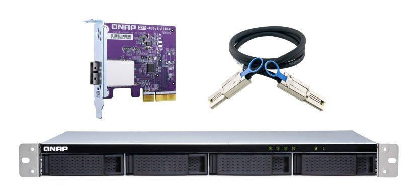 EAN 4713213516249 - QNAP TL-R400S caja para disco duro externo Carcasa de disco duro/SSD Negro, Gris 2.5/3.5" imagen 2