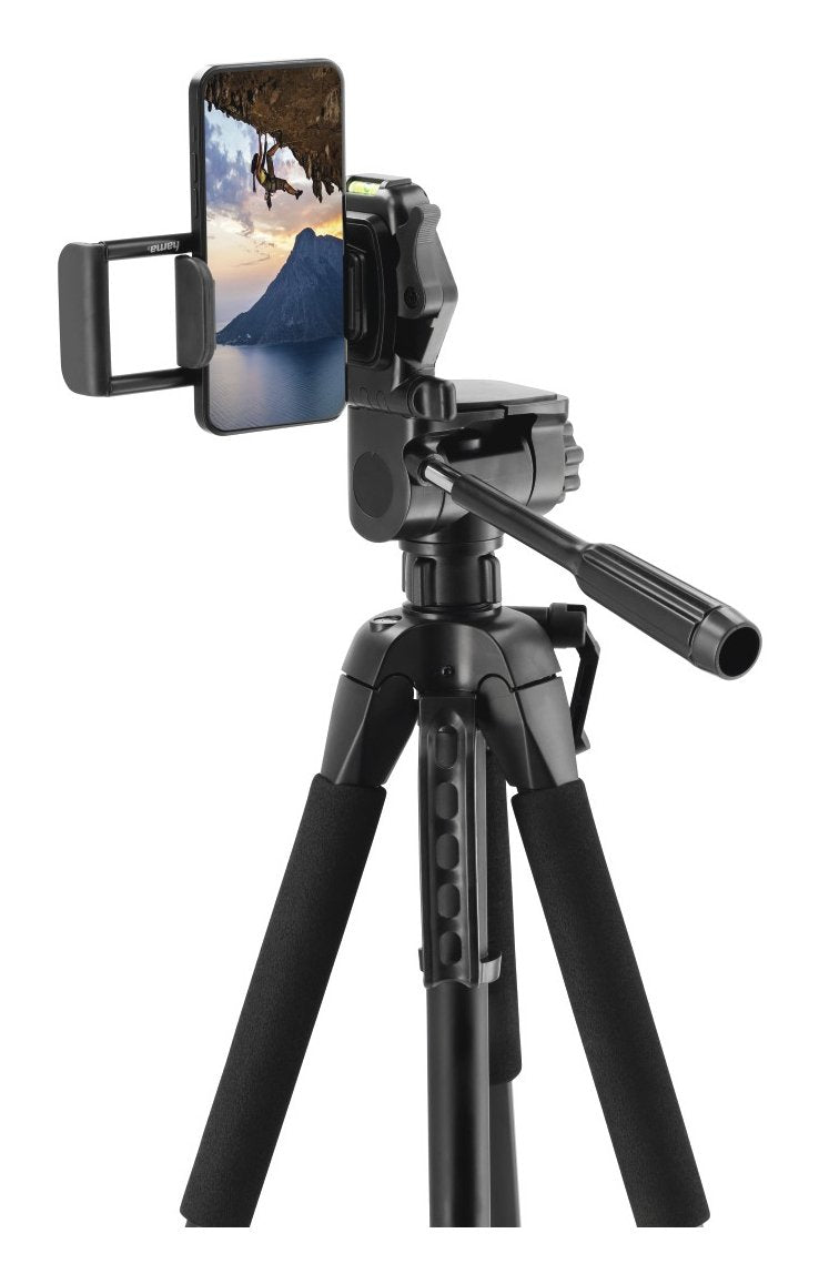 Hama Tripode Para Camara Con Rosca 1/4" - Peso Max 5kg - Altura Hasta 170cm - Soporte Para Smartphone Y Tablet -