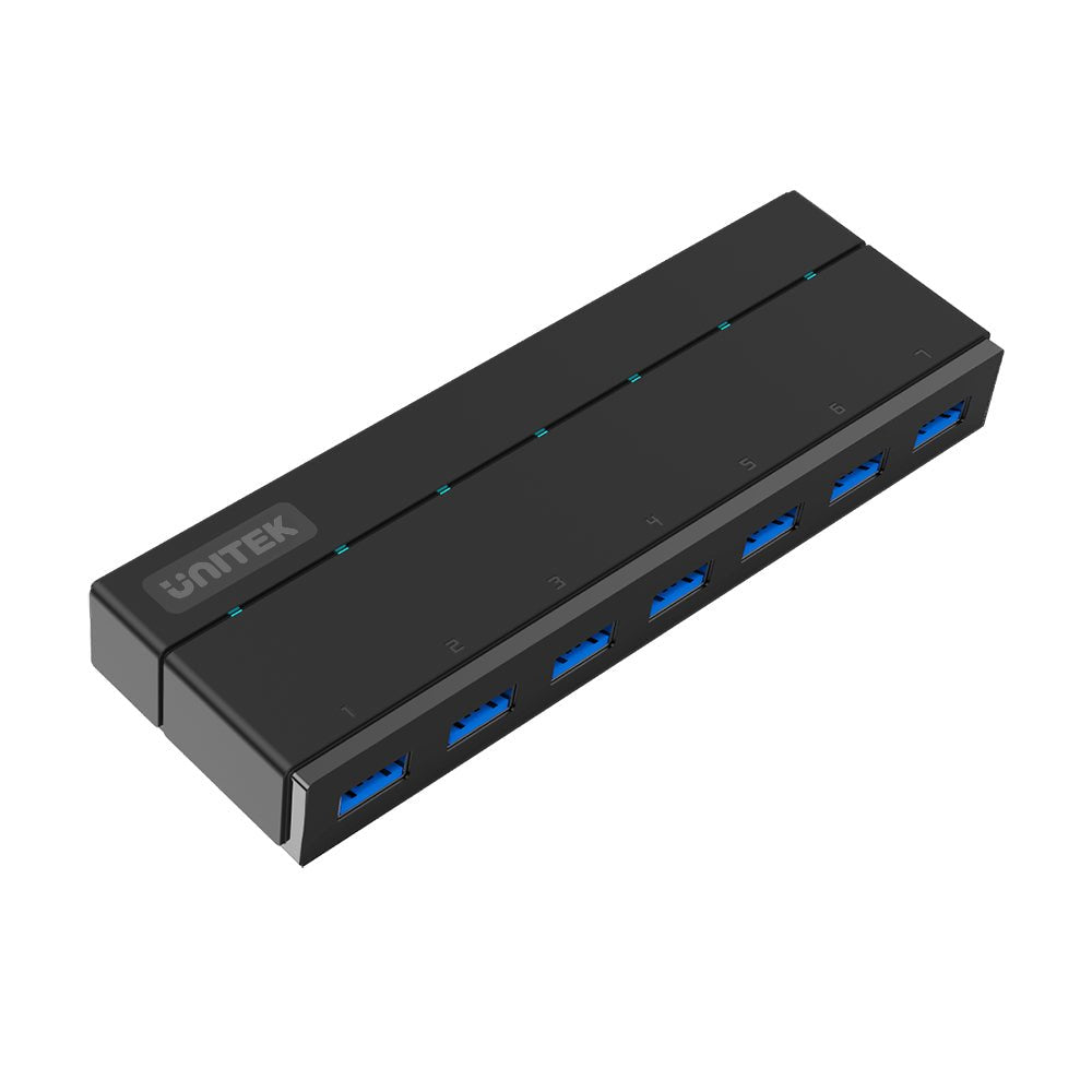 EAN 4894160010520 - UNITEK Y-3184 hub de interfaz USB 3.2 Gen 1 (3.1 Gen 1) Type-A 5000 Mbit/s Negro imagen 1