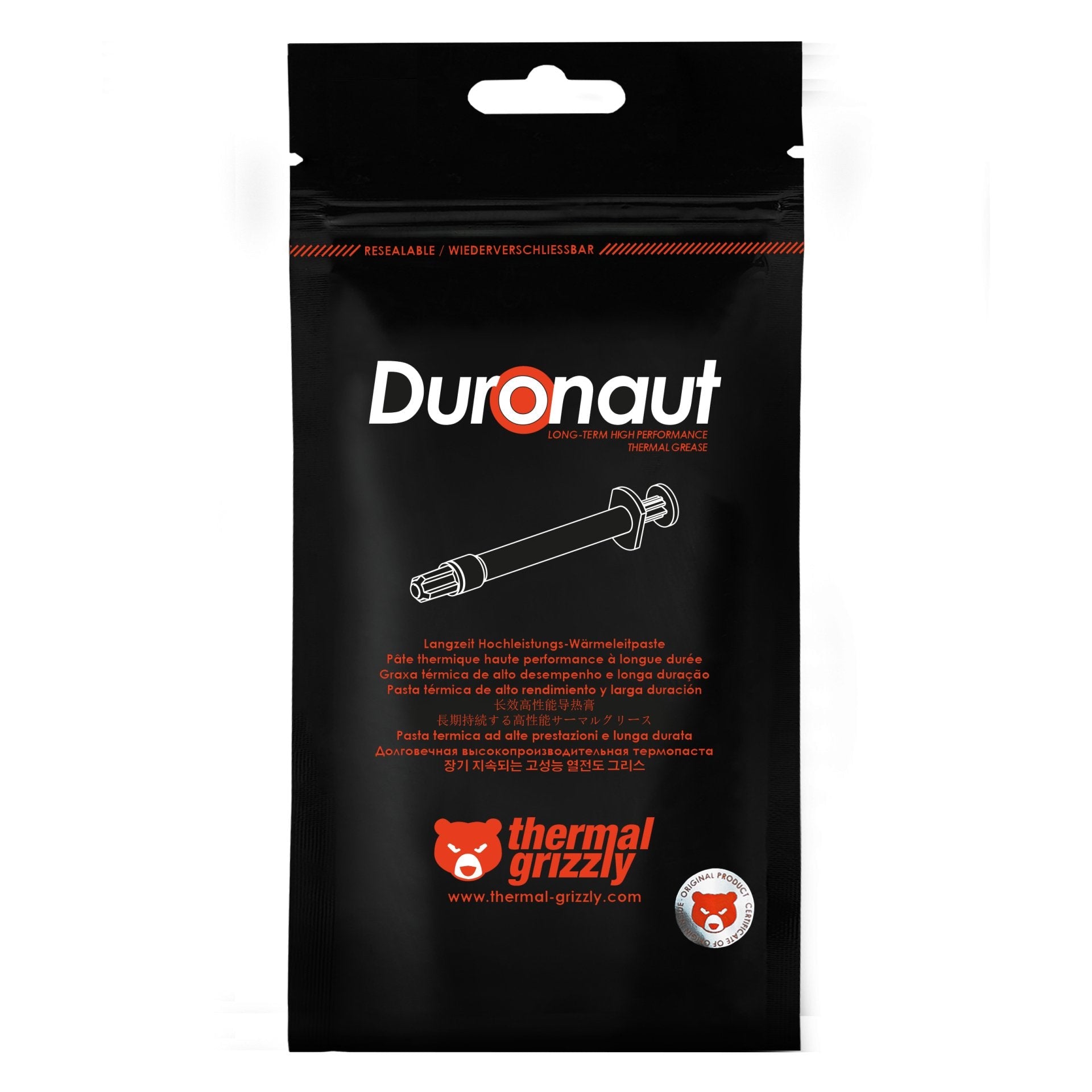 Pasta Térmica Thermal Grizzly Duronaut 2g   Tg-D-002-R
