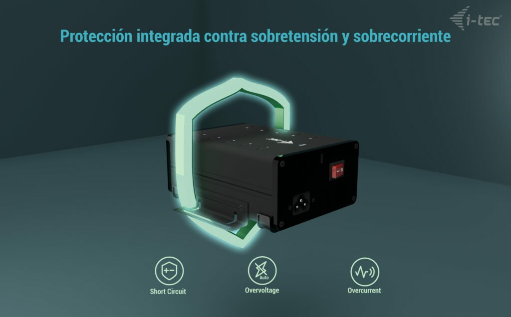 I-Tec Usb-C Usb-A Metal Charging+Data Hub 15w Per Port 10x Usb-C Integrated Power Adapter 180w