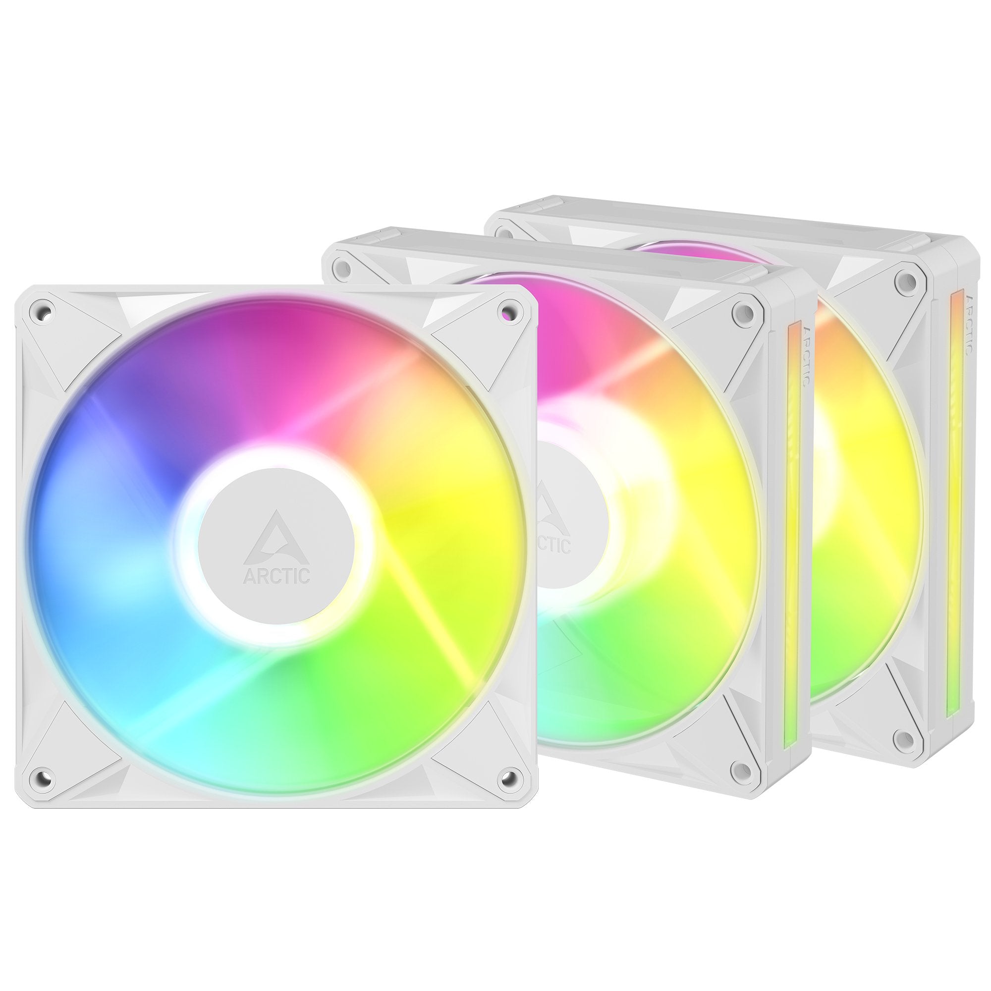 Ventilador Pc Arctic Bionix P14 A-Rgb (Blanco Blanco, Pack De 3, 140 Mm) Acfan00342a