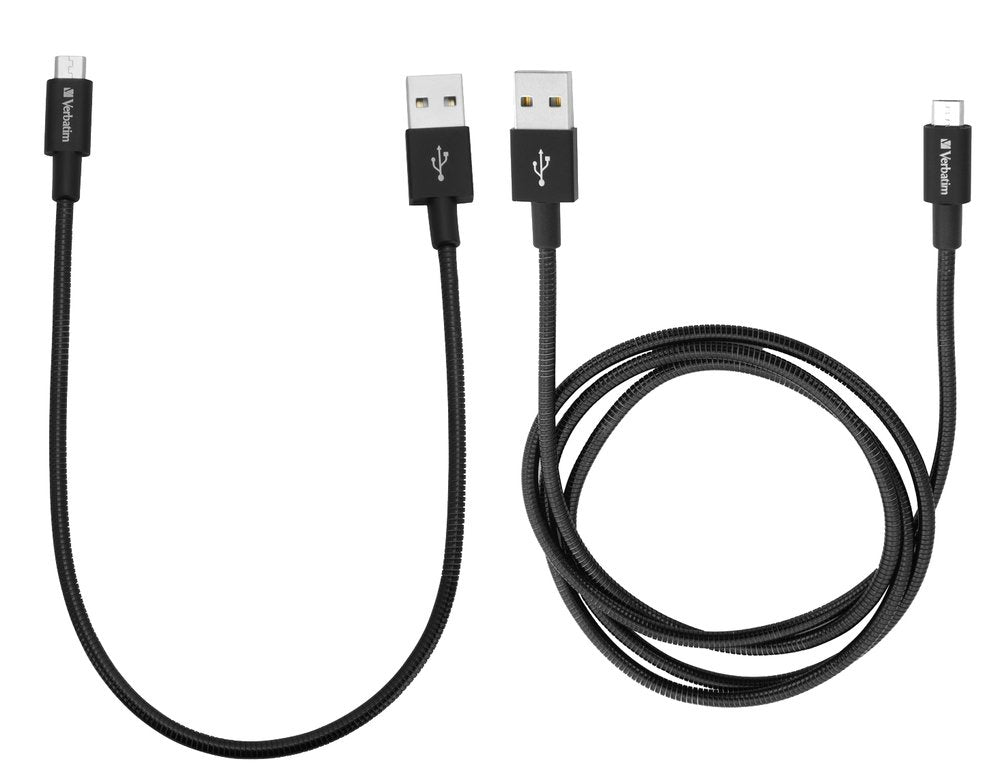 Verbatim Micro Usb -> Usb B 1x 100cm, 1x 30cm Negro