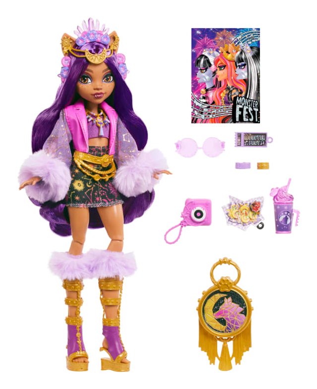 Muñeca Mattel Monster High Monster Fest Clawdeen Wolf Hxh80