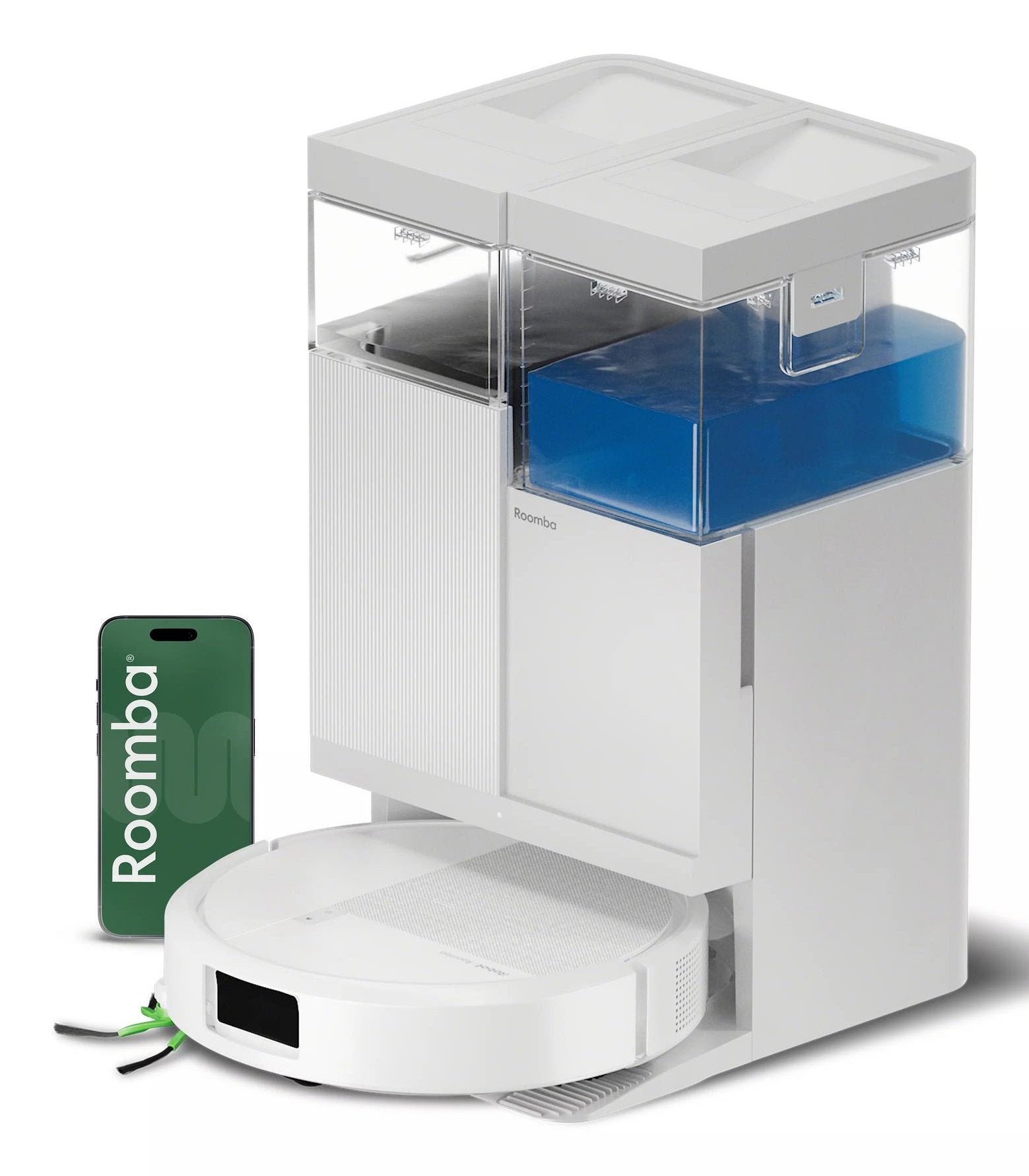 Robot Aspirador Irobot Roomba Plus 515 Combo Blanco + Base De Recarga Autowash