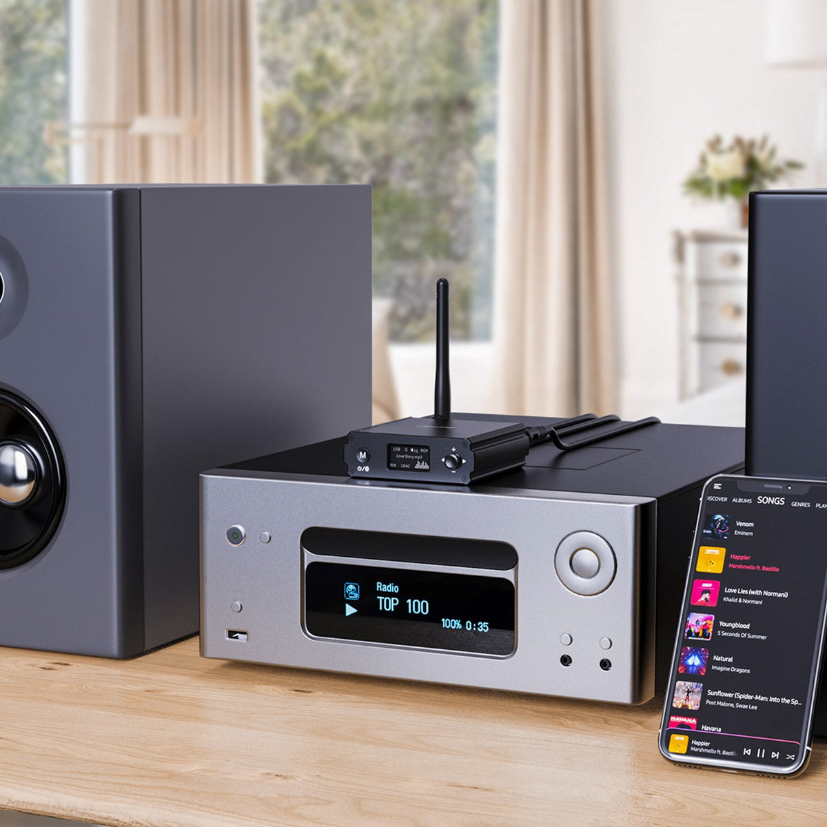 Inline® Bluetooth 5.1 Hifi Receiver & Usb Dac, With Lcd