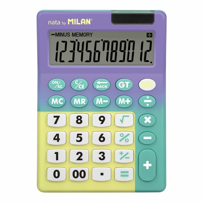 Milan Calculadora 12 Dígitos Sunset -Caja Expositora-