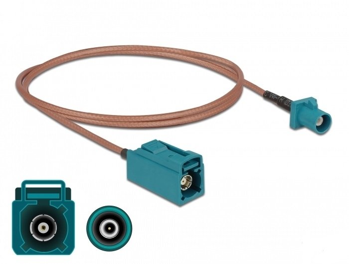 Delock Antennencable Fakra Z Stecker > Fakra Z Buchse Rg-316 1 M