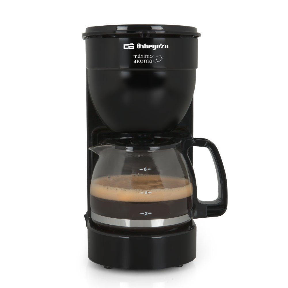 Orbegozo Cg4014 Negra Cafetera De Goteo 6 Tazas Filtro Permanente Extraíble