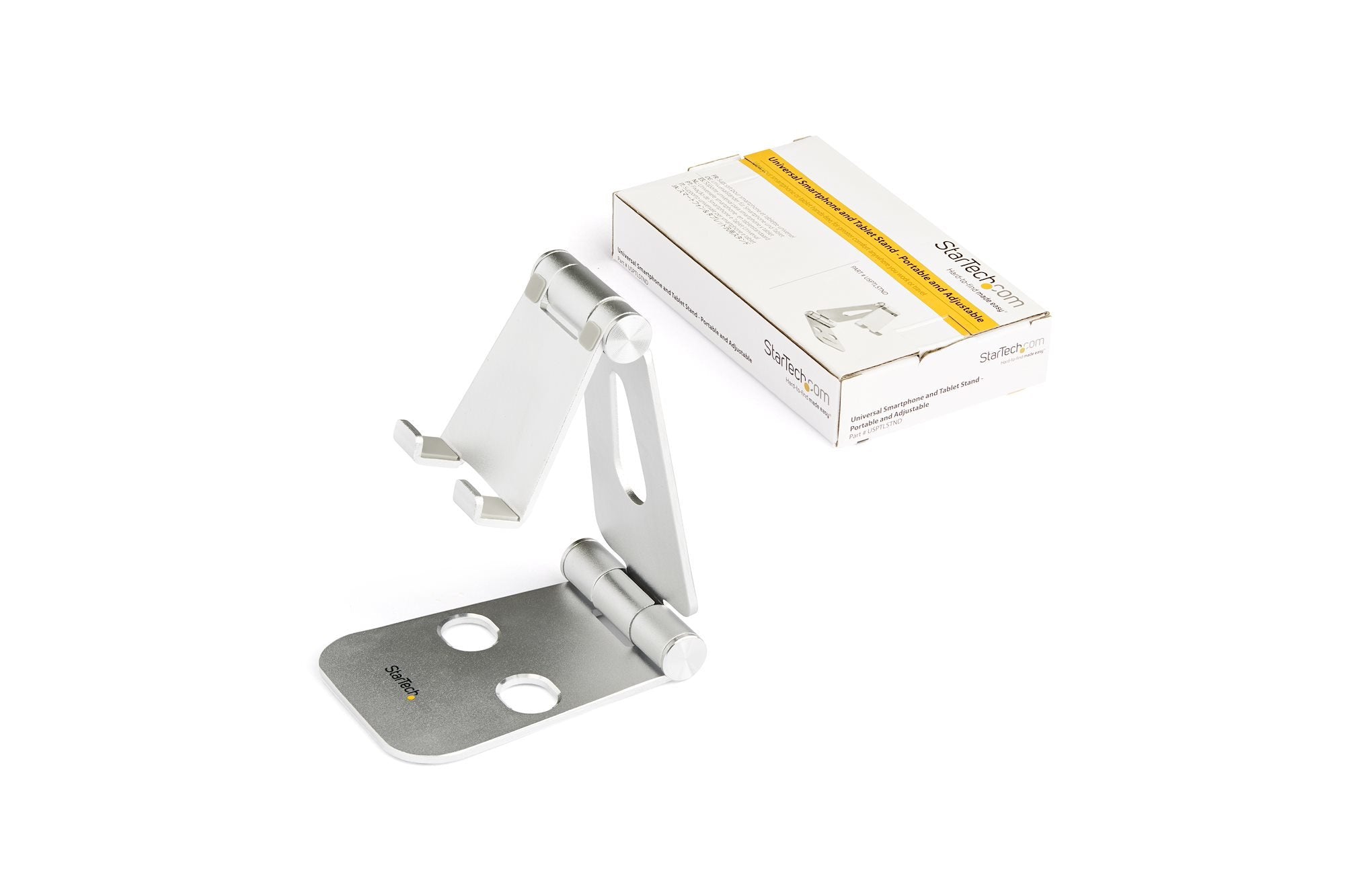 Startech.Com Base Para Movil Y Tablet - Aluminio - Plegable - Soporte Ajustable Para Tablet - Soporte Multidispositivo,3 Años