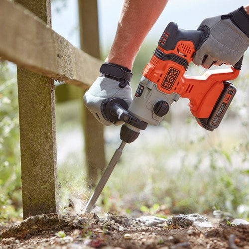 Martillo Combinado Inalámbrico  Black+Decker -Bcd900e2k, 18 Voltios, Martillo Perforador Bcd900e2k-Qw