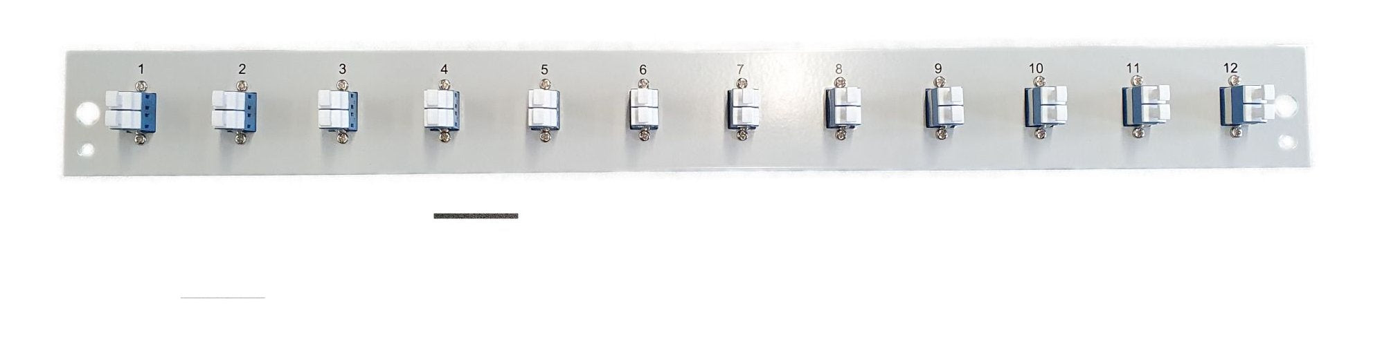 Efb Bestckte Frontblende Mit 12 X Lc Duplex Kupplung Os2, Schwarz