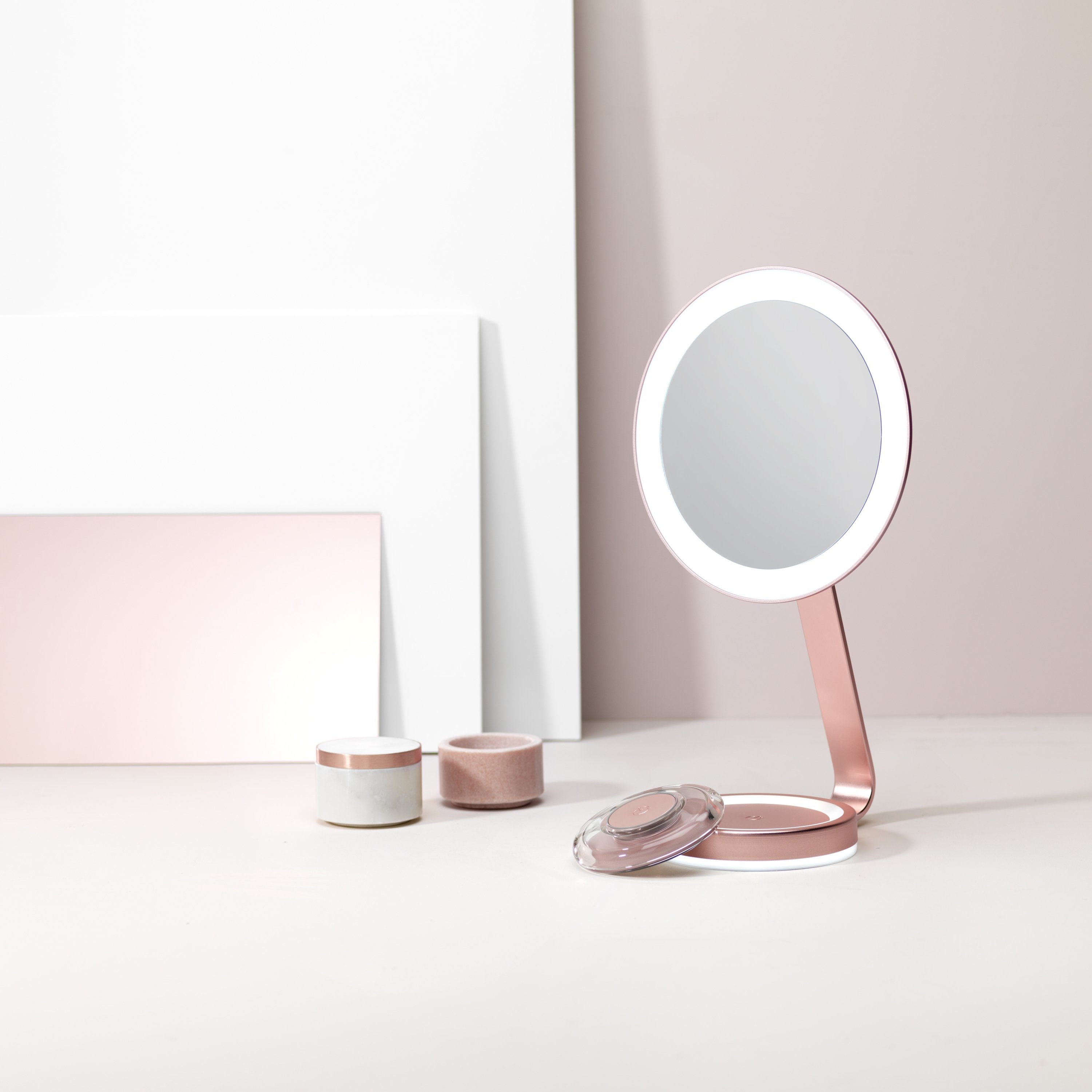 Babyliss Led Mirror Round 34x26x29cm Rosa (9450e)