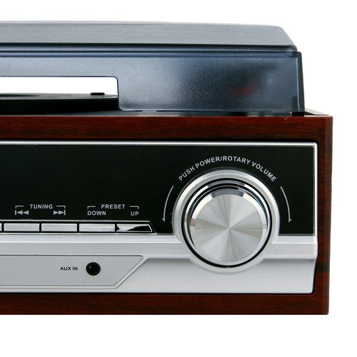 EAN 5908256831896 - Camry Premium CR1113 Tocadiscos de tracción por correa Negro, Cromo, Madera Semiautomático imagen 5