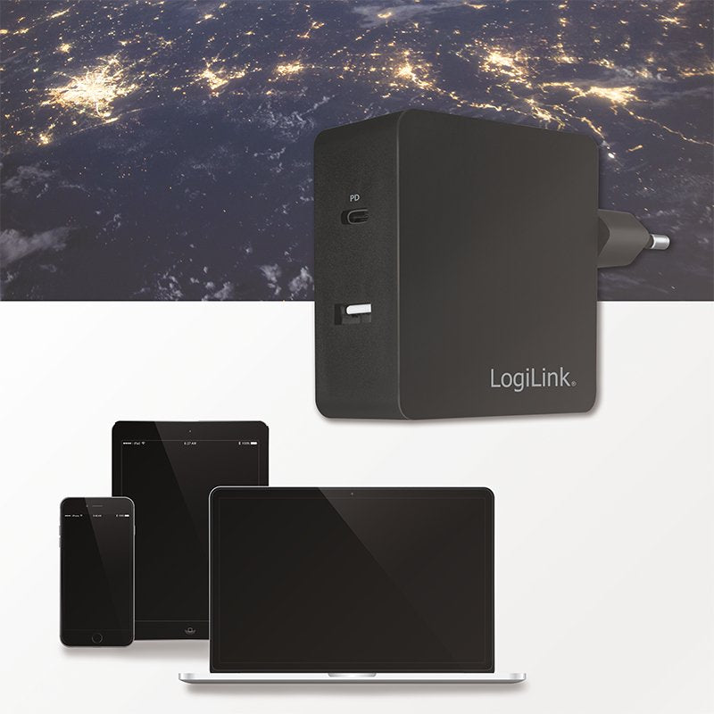 Logilink Pa0213 Cargador De Dispositivo Móvil Universal Negro Corriente Alterna Interior