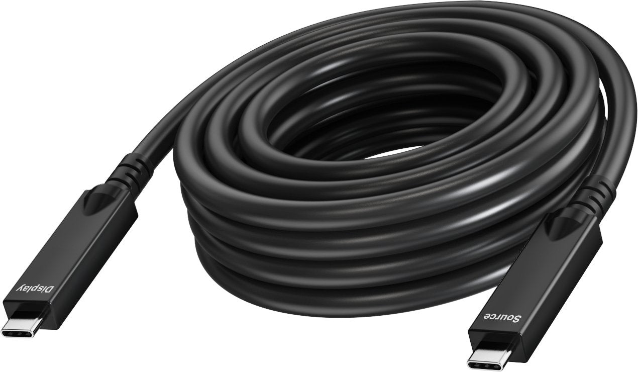 Cable Vision Usb Usb-C (M) A Usb-C (M) Usb 3.2 3 A 15 M Admite 4k60hz Negro