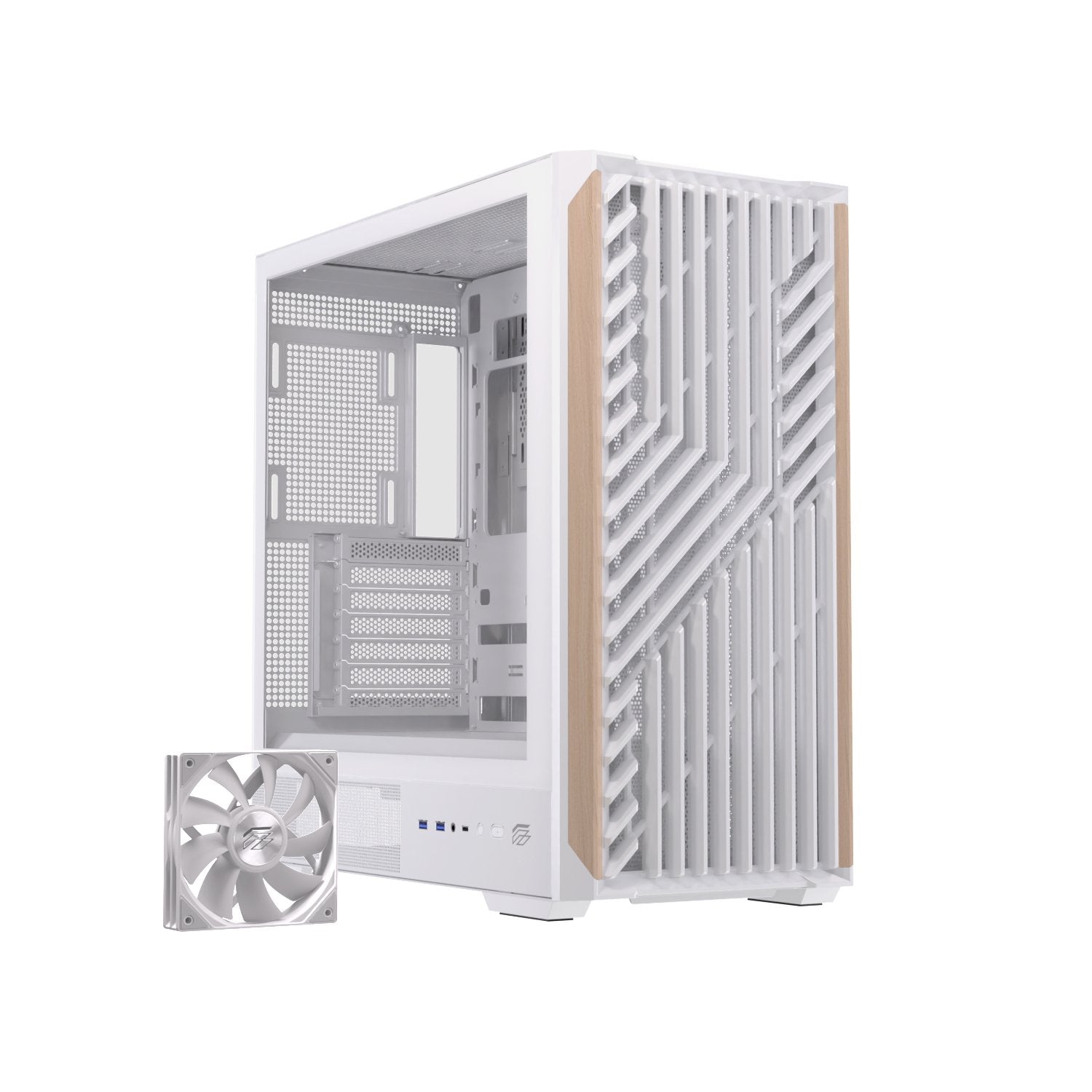 EAN 6977277360042 - Einarex EXCS-PL-800C-W carcasa de ordenador Midi Tower Blanco imagen 2