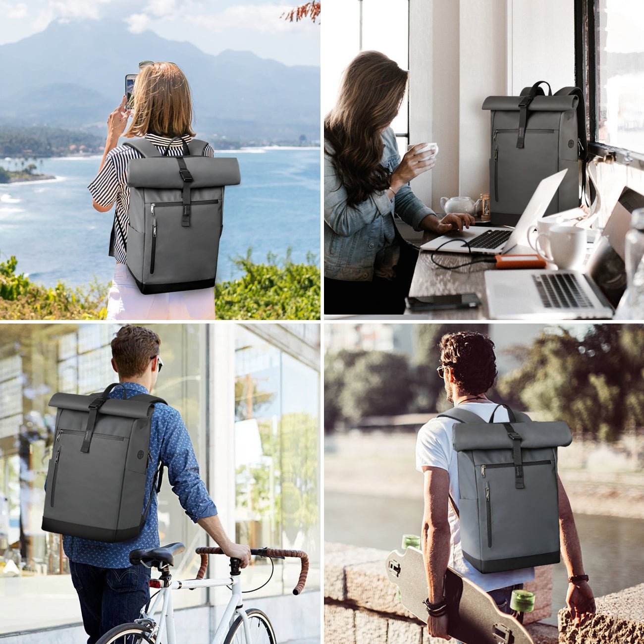 Inateck Notebook-Rucksack Bp01003 Gray 25-30l