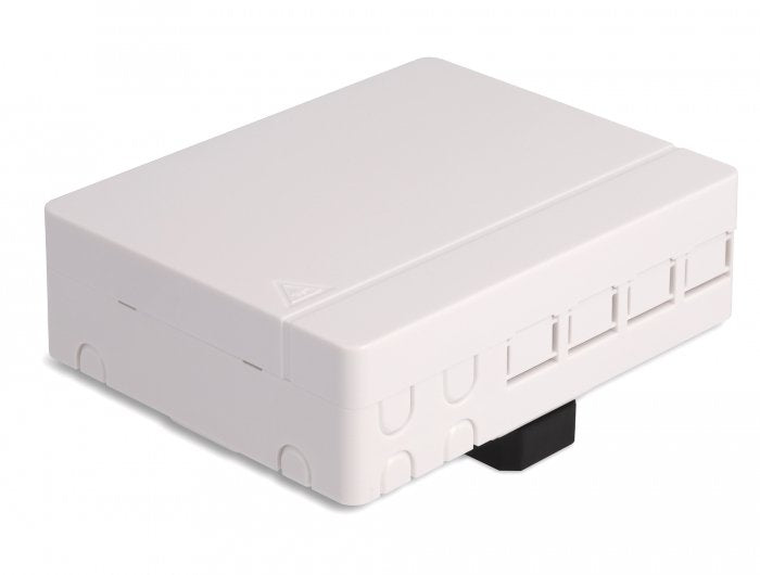 Lwl Anschlussdose Für Hutschiene 4 X Sc Simplex Oder Lc Duplex Weiss