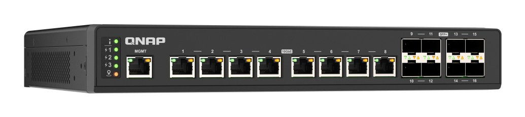 EAN 4711103085714 - QNAP QSW-IM3216-8S8T switch Gestionado L2 10G Ethernet (100/1000/10000) Negro imagen 3