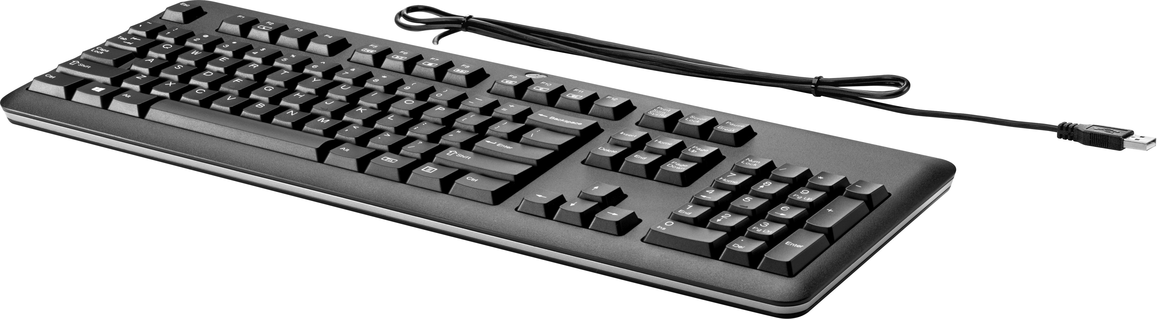 EAN 0887111277053 - HP USB Keyboard for PC teclado Oficina Negro imagen 1