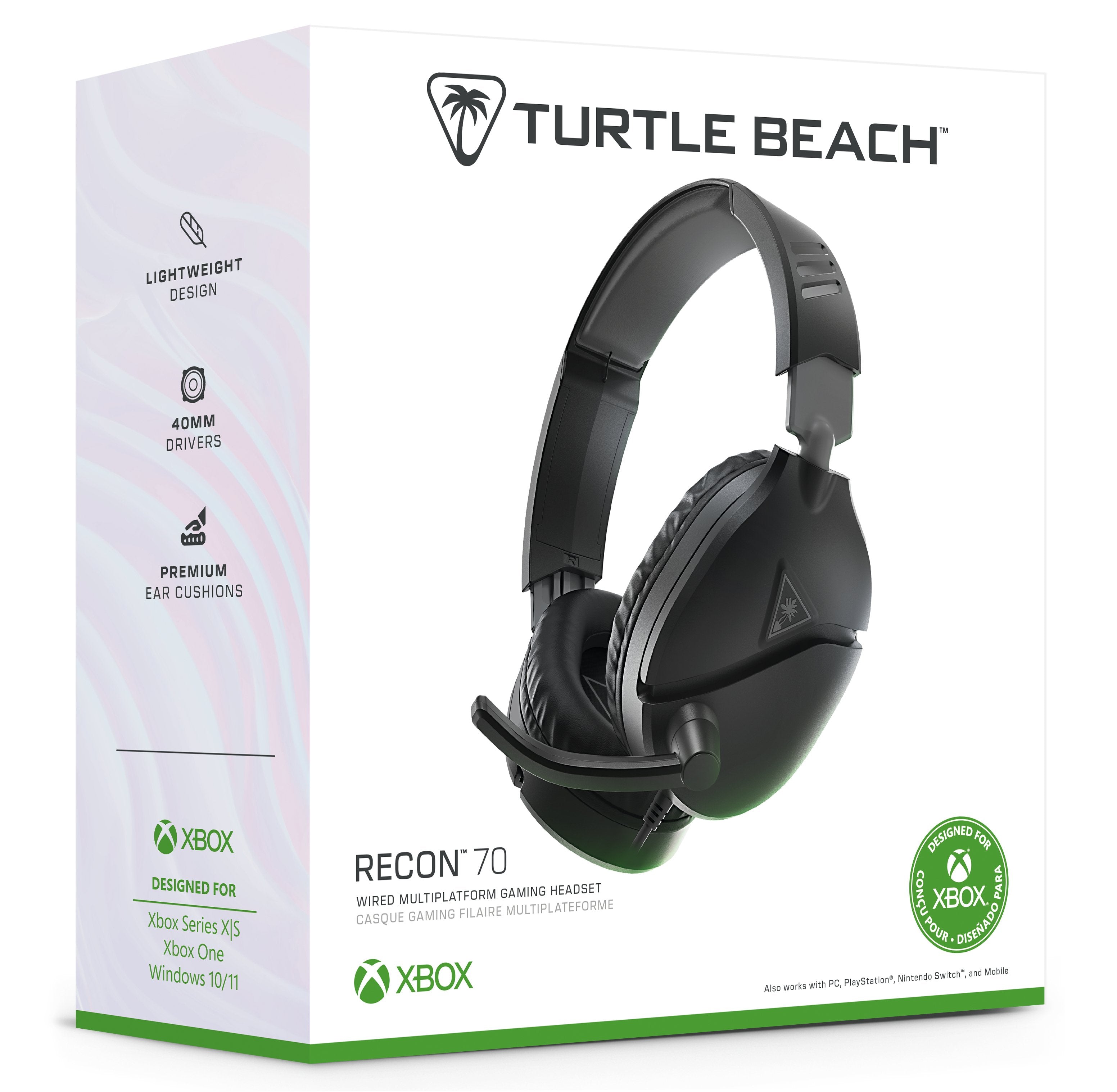 Auriculares Turtle Beach Recon 70  Alámbrico Diadema Juego Negro