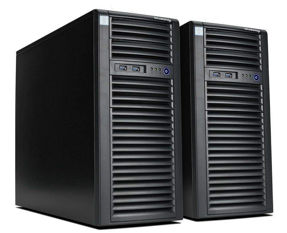Bluechip Serverline T30329s *Collax Ha-Edition* Tower, Intel® Xeon® 6333p Procesador / Hasta 4.60 Ghz, 32 Gb Ddr5, Avago 9560-8i, 2 X 960 Gb Ssd, 2 X 10 Gb/S Ethernet (Interconnect), 2 X 1 Gb/S, Collax V-Bien (Ausstattung Je Server)