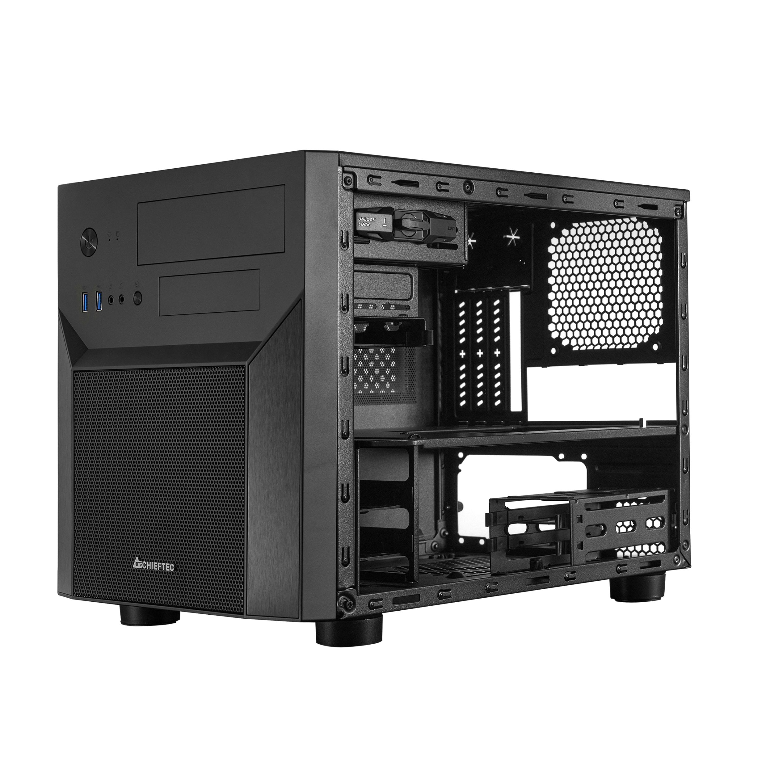 EAN 0753263077349 - Chieftec CI-02B-OP carcasa de ordenador Cubo Negro imagen 9