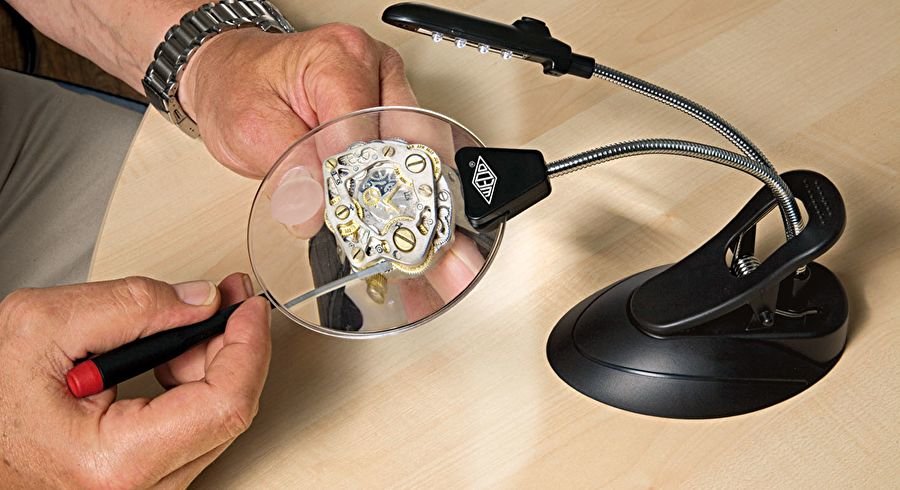 Wedo Tischlupe Pocket Con Led Inkl. Batterien Negro