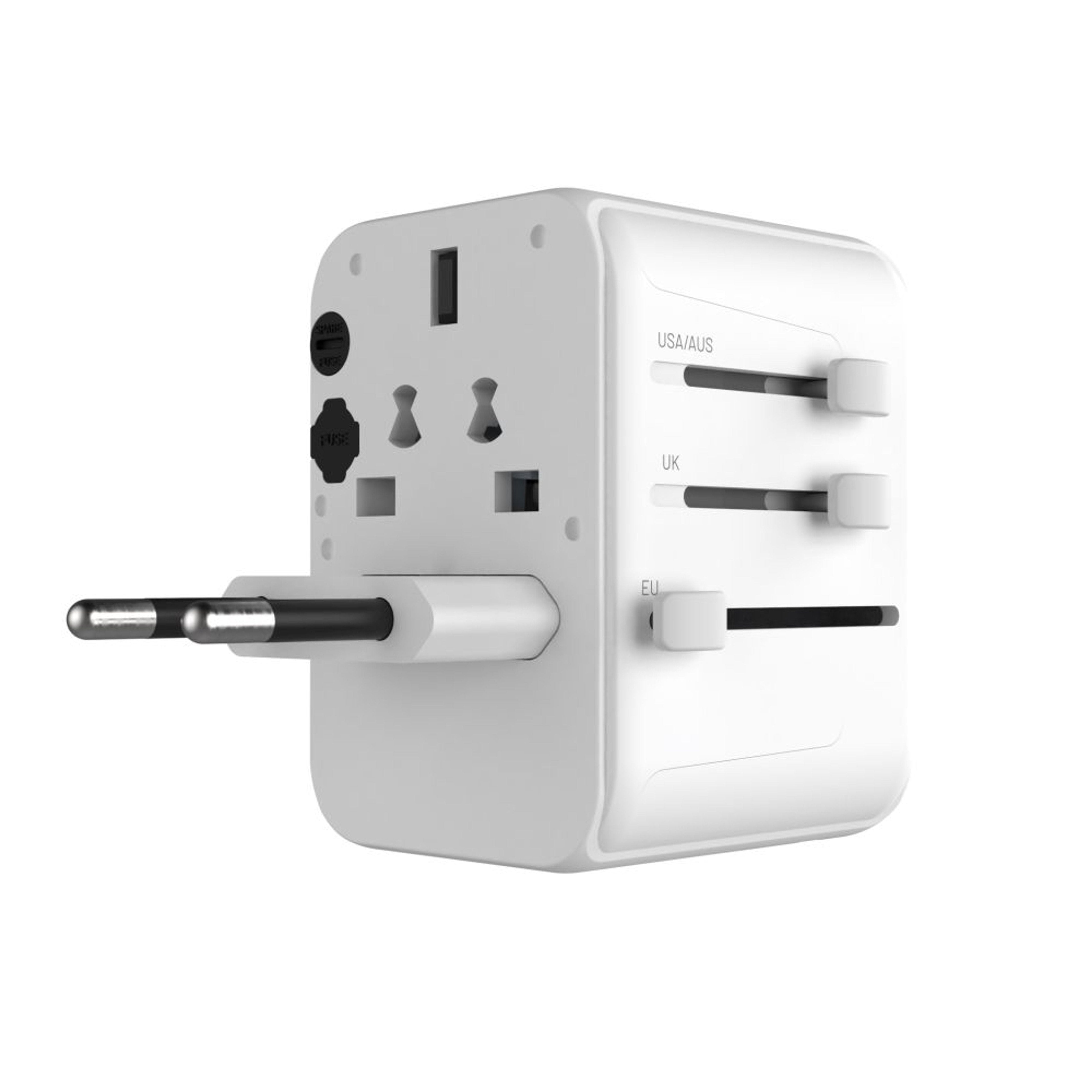 EAN 8591680148974 - FIXED FIXCT30-1C2A-WH adaptador de enchufe eléctrico Universal Blanco imagen 4