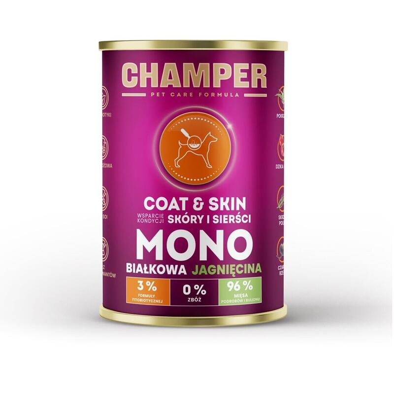 Champer Coat & Skin Lamb - Comida Húmeda Para Perros - 400g